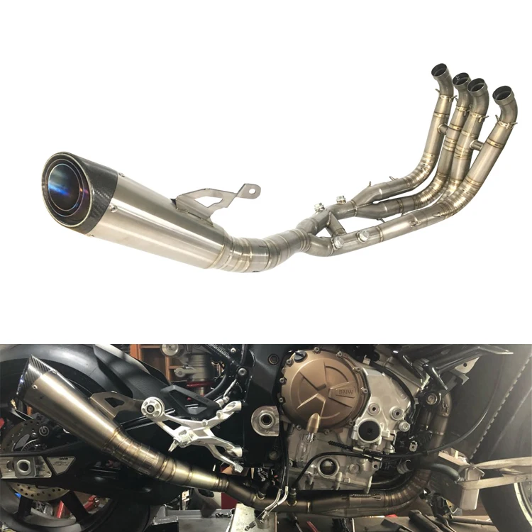 

Motorcycle Full Exhaust System For BMW S1000RR S1000R Complete Titanium Alloy Exhaust System 2019 2020 2021 2022