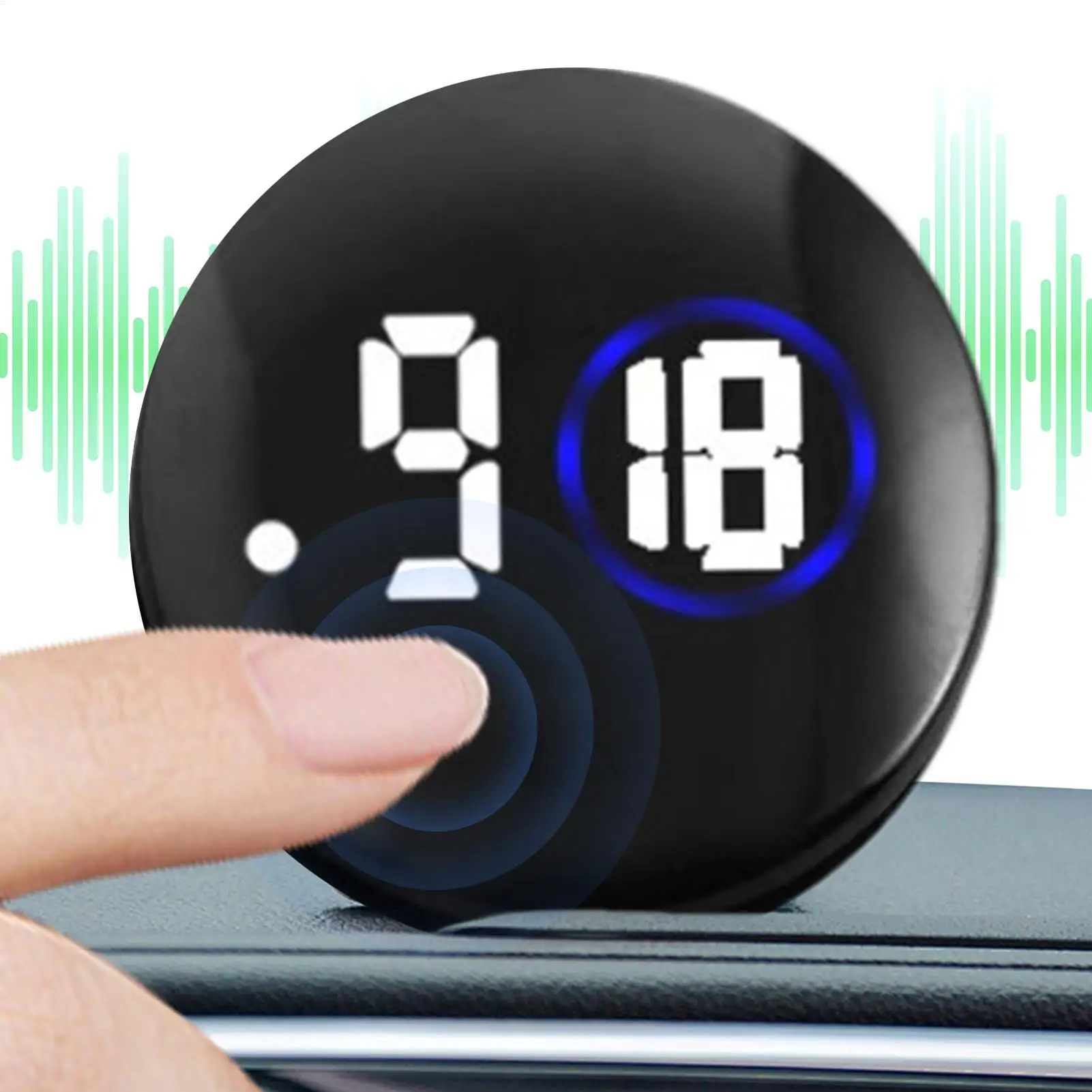 Mini Quartz Watches Car Luminous Clocks Car Dashboard LED Watches Car Digital Time Displays Decoration For Vehicle Interior