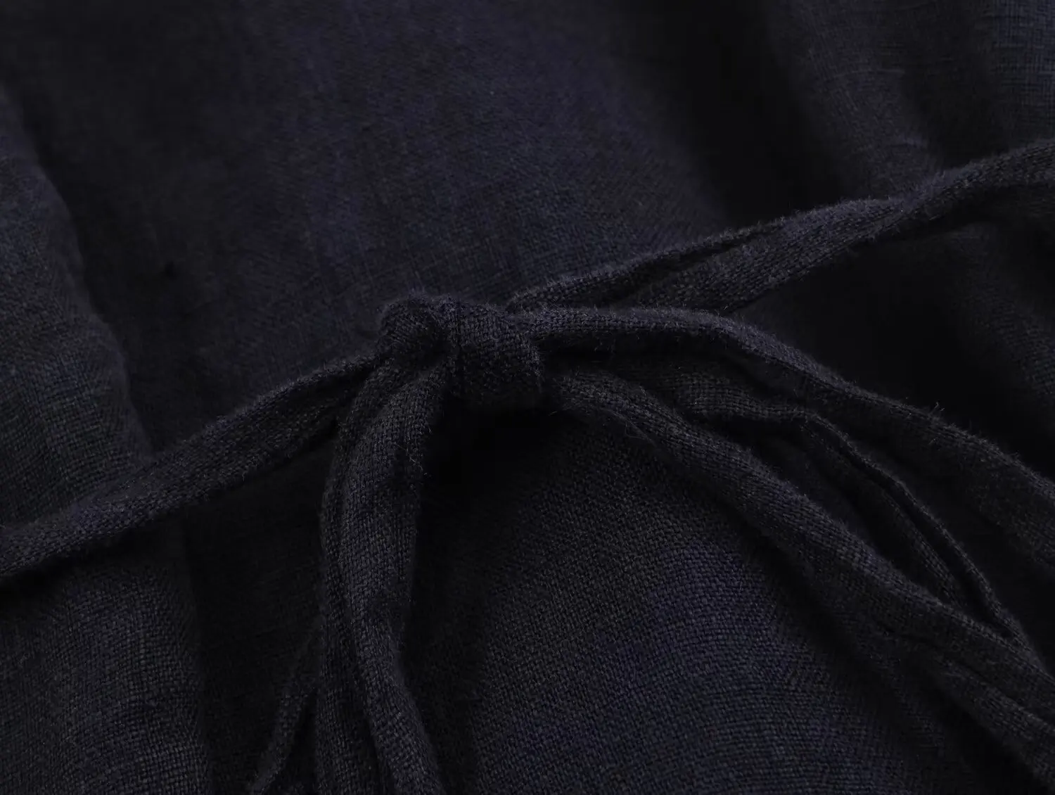 BSAY 2026 Herbst Neue Elegante Einfarbige Chinesische Bluse mit Stehkragen, Froschknöpfen, Seitlicher Schnürung, Langen Ärmeln, Locker Sitzendes Freizeithemd für Damen – Detail 9