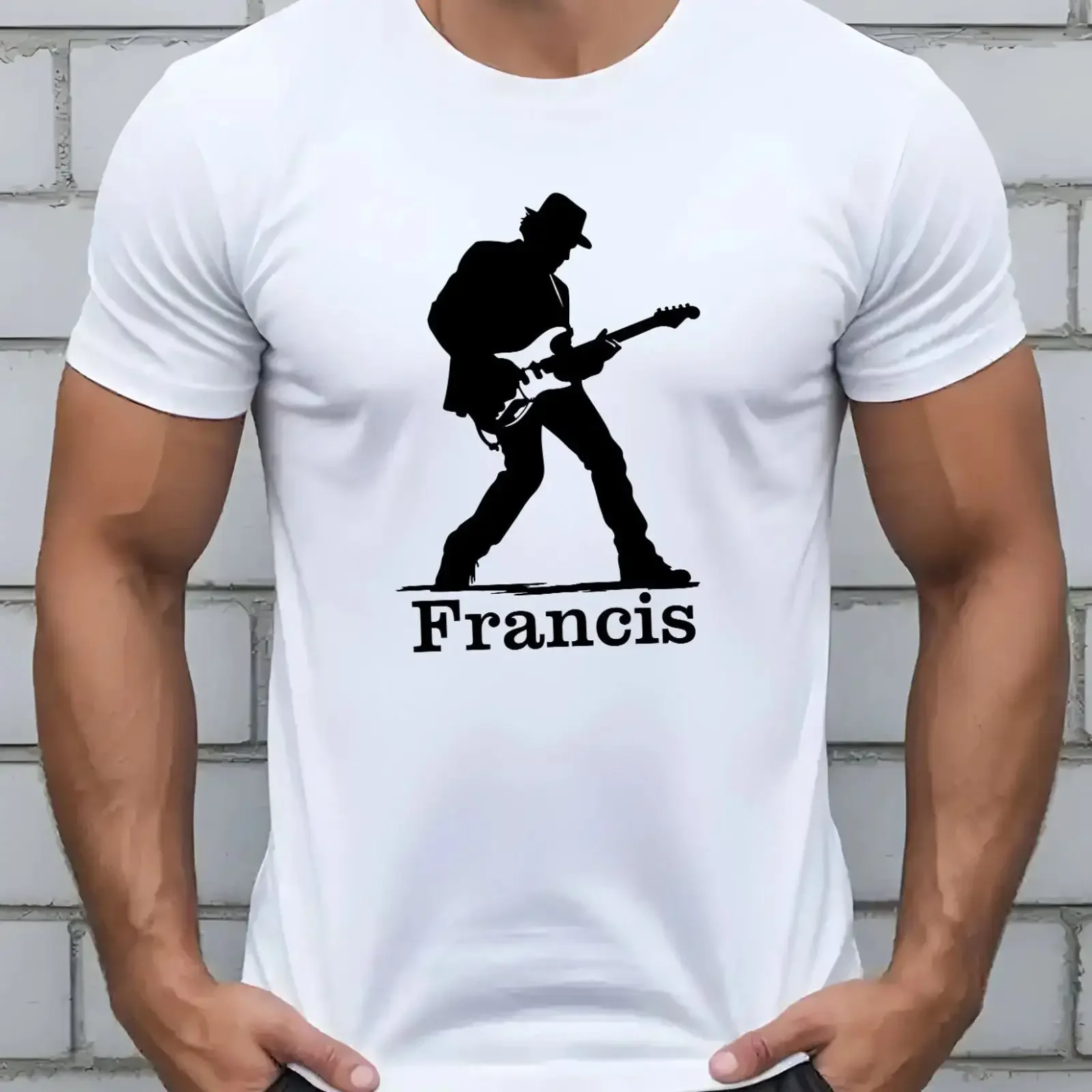 PERSONALISIERTES T SHIRT GITARRE MUSIKLIEBHABER GITARRIST HIPSTER RAPPER GEBURTSTAGSGESCHENK vintage Washed