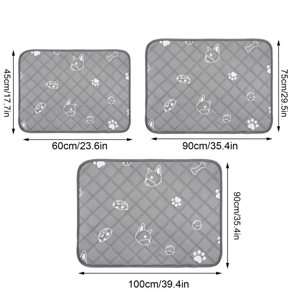 Waterproof Pet Mat Washable Pet Pee Pads Reusable Absorbent Dog Training Pads Leakproof Non-slip Wee Wee Mats for Puppy Crate