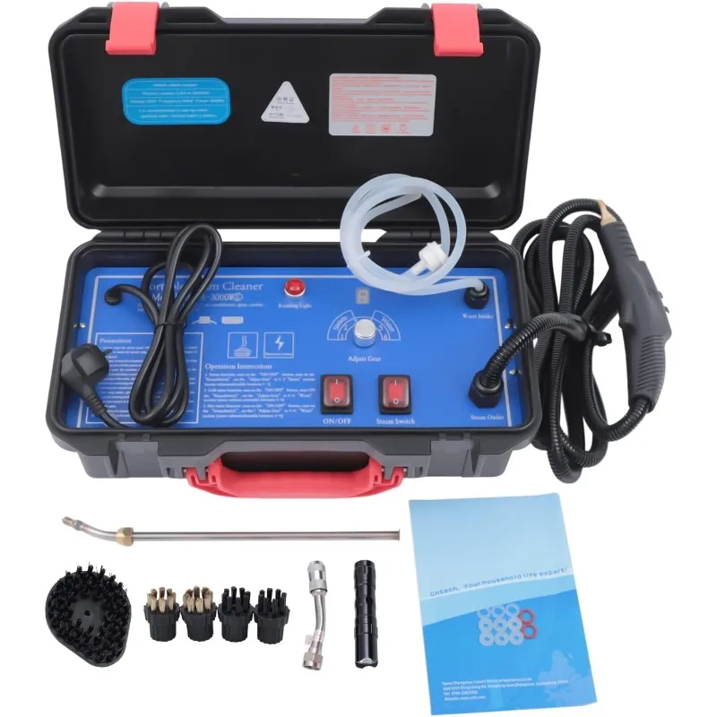 GOSHET 1700W High Pressure Steam Cleaner, 110V 3.5Pa 3000H Handheld Portable Instant Steam Cleaning Machine (CNT-A-3000WG)