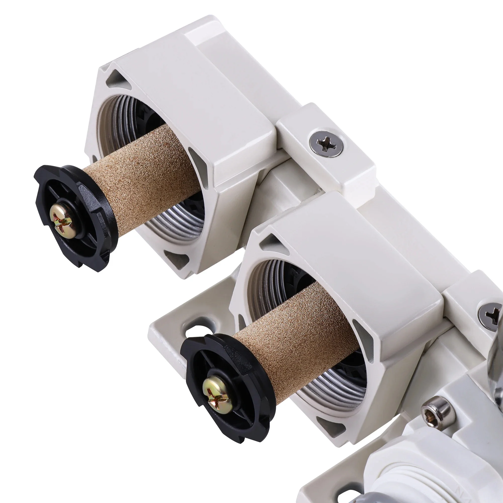 Double-Stage Pressure Regulator Compressed Air Dryer Filter Semi-Automatic, with Oil-Water Separator System