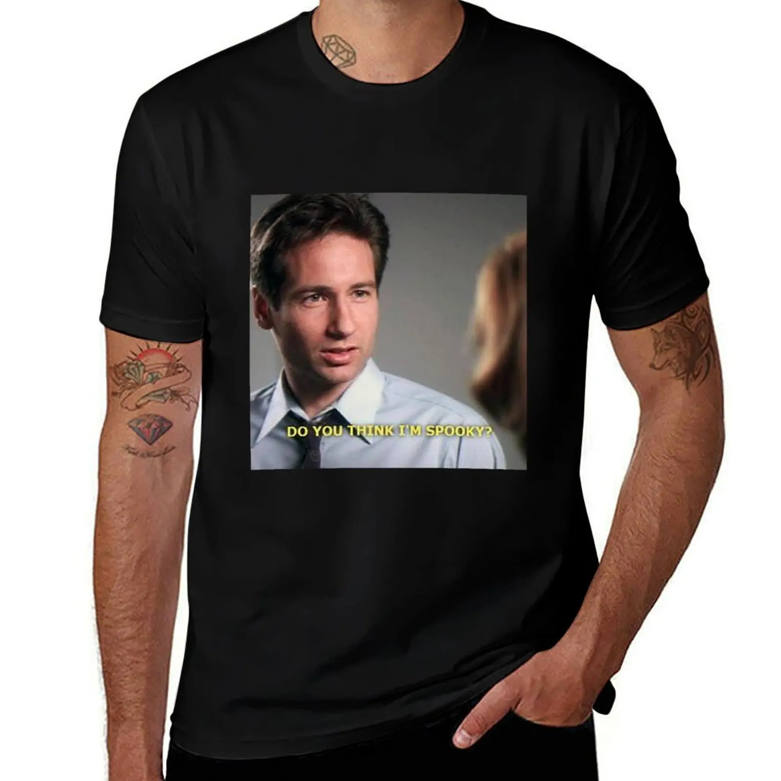 

Spooky Mulder T-Shirt cute tops street wear vintage clothes mens tall t shirts