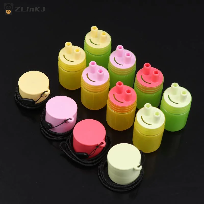 ▶ 1 قطعة اثنين من أعواد الأنف الاستنشاق أنابيب غطاء المحمولة العشبية الاستنشاق غطاء شفط الأنف زجاجة