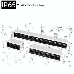 IP65 waterproof line light LED downlight COB sky lantern spot light6W12W24W anti-glare living room bathroom indoor lighting bulb