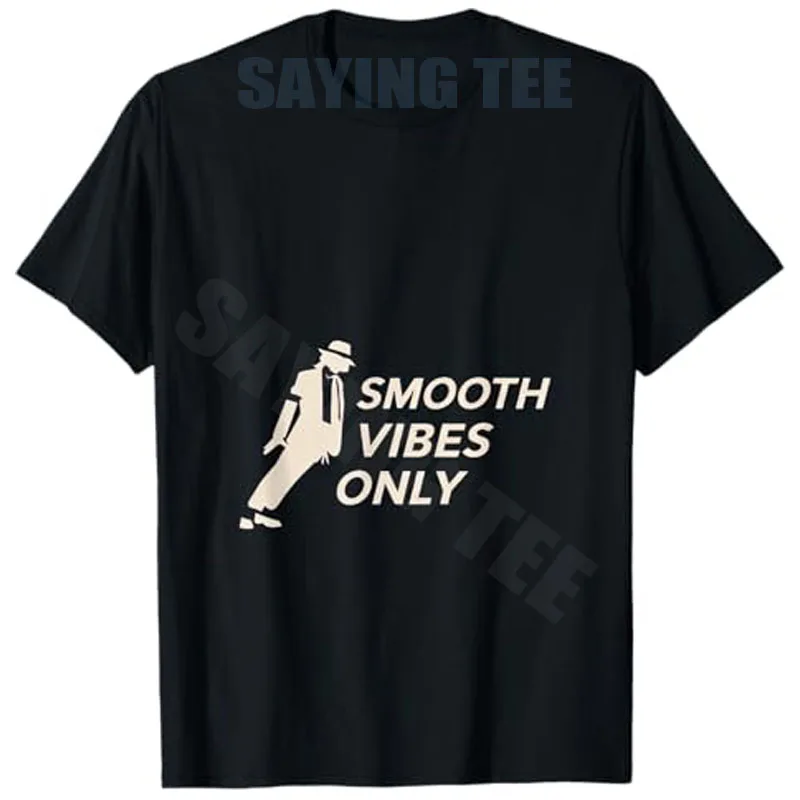 MJ-Theme - Leanin' T-Shirt Y2k Comic Dancing Graphic Saying Tee Smooth Vibes Streetwear-Kleidung Neuartiges Geschenk für Damen und Herren – Detail 9
