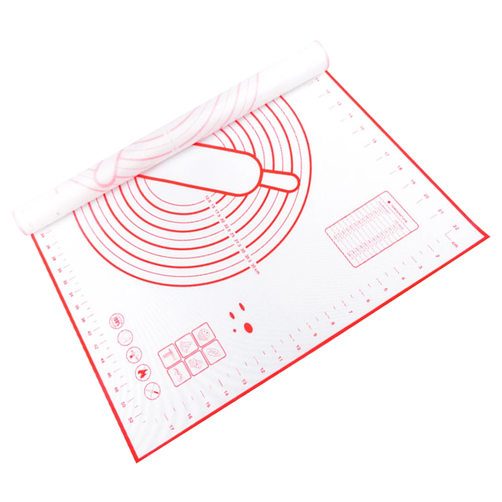 

Kneading Mat Silicone Dough Mat Non-Skid Surface For Pastry Pizza Bread Rolling Pad Kitchen Baking Supply