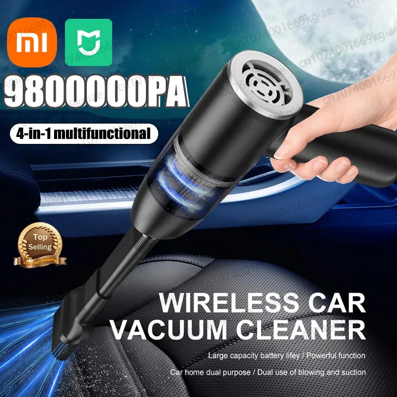 Xiaomi MIJIA 9800000pa Car Vacuum Cleaner Cordless Handheld Vacuum Cleaner Strong Suction Home Appliance Sofa Cleaner Machine