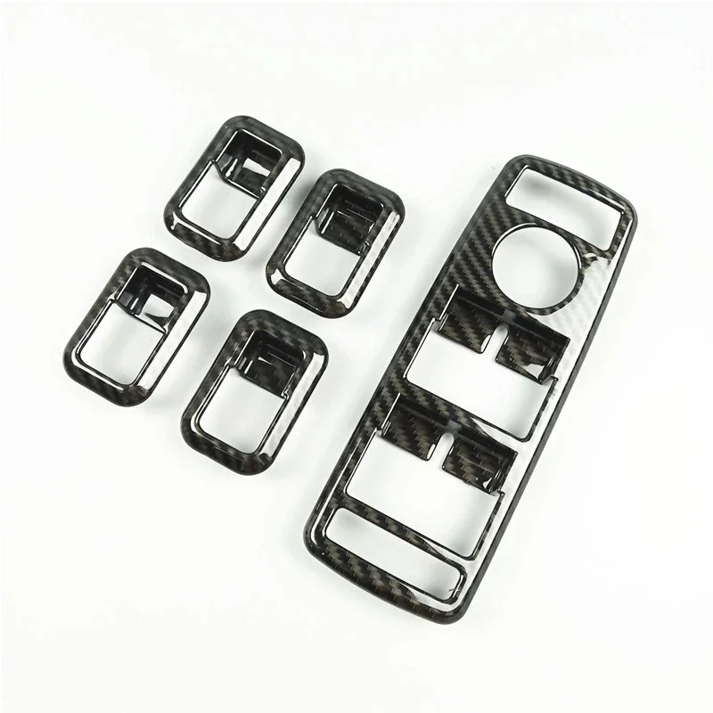 Carbon Fiber style Car Window Lift Button Frame Sticker For Mercedes Benz A B C E GLE GLA CLA GLK Class W176 W204 W212 W166 W218