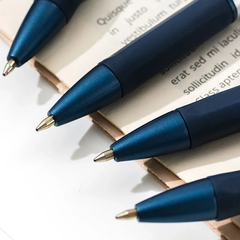 DELI Glatt Schreibende Kugelschreiber 0,7mm Schwarze und Blaue Tinte 12er-Pack Einziehbare Kugelschreiber für Büro Schule Zuhause – Detail 5