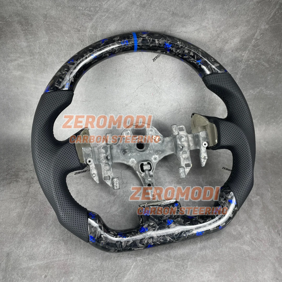 Forged Leather Car Steering Wheel For Renault Megane 2 Scenic II Kangoo 2003-2009 Interior Upgrade Replacement
