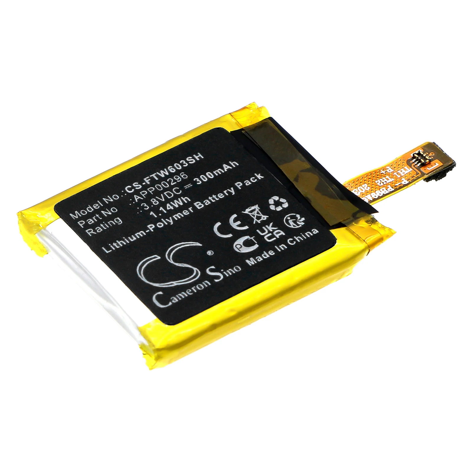 

CS Replacement Battery For FOSSIL Julianna HR FTW6035 APP00296 300mAh / 1.14Wh