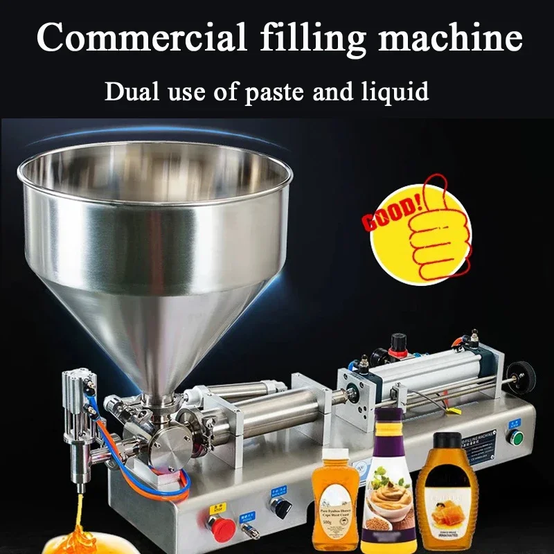 

Paste Filling Machine Single Head Pneumatic Piston Filling Machine For Hand Lotion Face Cream Jar 30-300ml