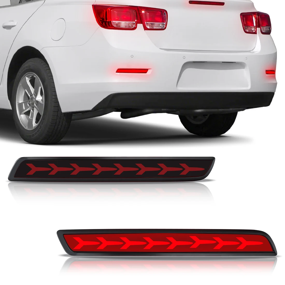 

Rear Bumper Light For Chevrolet Malibu 2013 2014 2015 Brake Taillight Turn Signal Lamp Reflector Driving Warning Light 12V