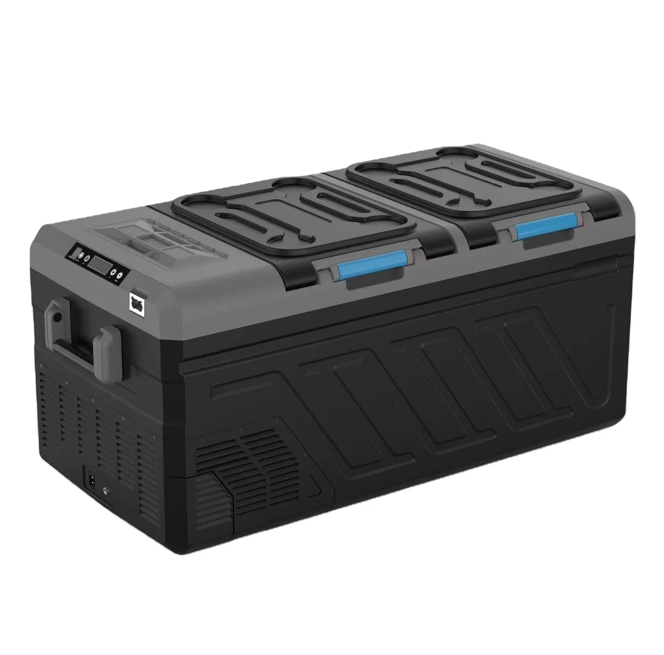 12V 100-240V Compressor Car Fridge Freezer with Wheel and Trolley Cooler Box Suitable for Cars Camping Travel Car Freezer