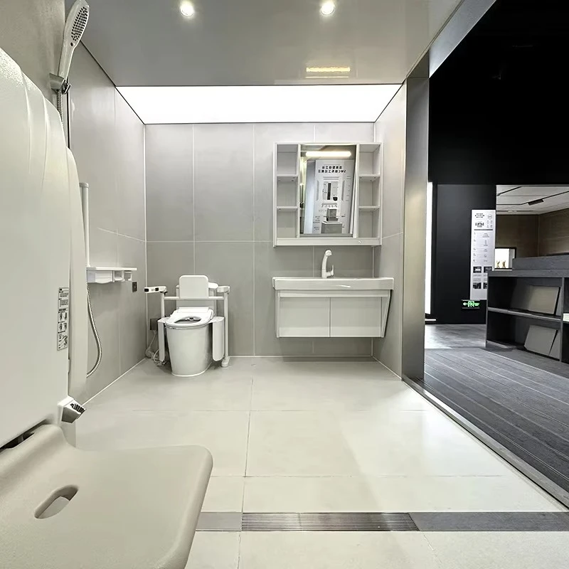Quick Installation Material Prefab Bathroom Toilets Integrated Bathroom for Cruise Ship with Toilet Sink Vanity
