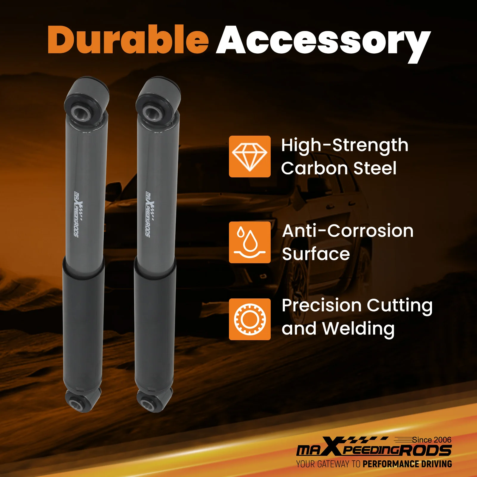 

Rear Lowering Shocks 2" - 4" Drop For Silverado/Sierra 1999-2006 Shock Absorber