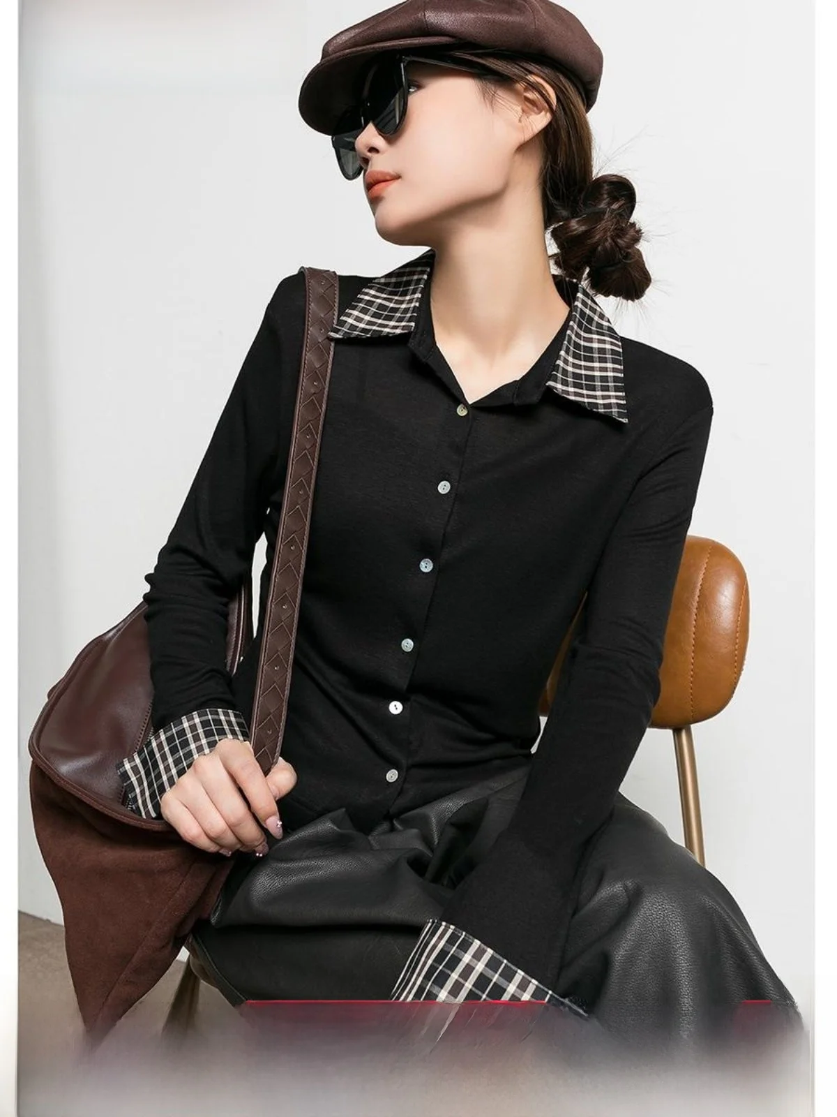 

Модный облегающий длинный вязаный свитер с цветочным узором, женский весенне-осенний открытый кардиган с тонким дизайном и квадратным воротником