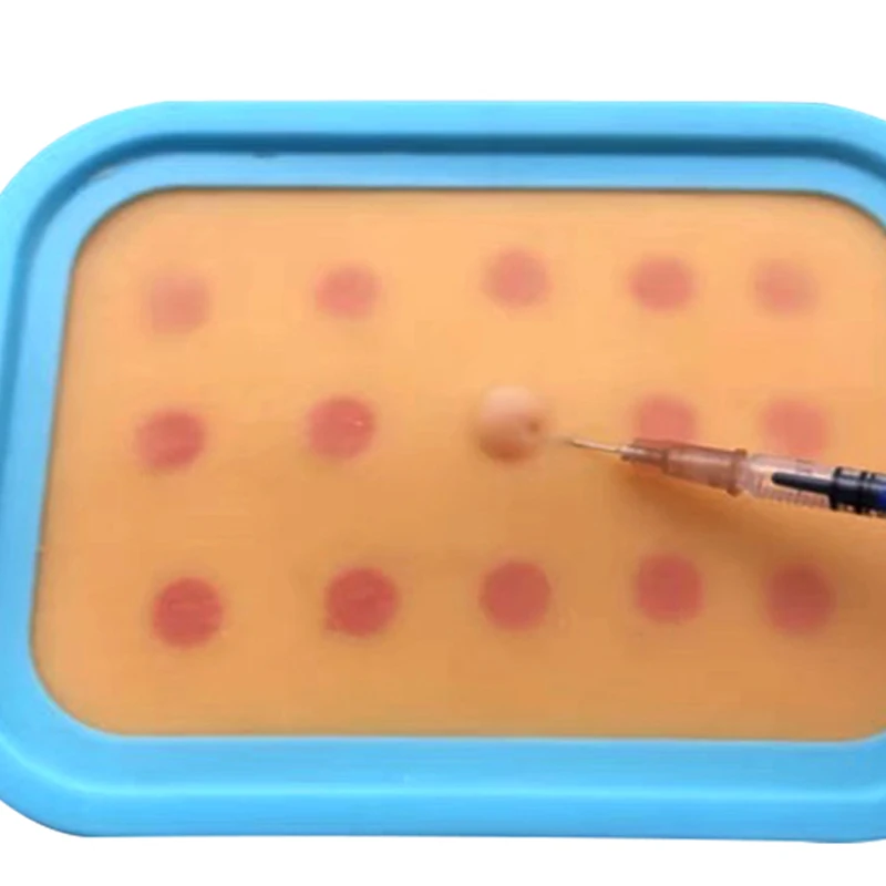 Silicone Venipuncture Injection Training Pad Intracortical Venous Blood Drawing Exercise