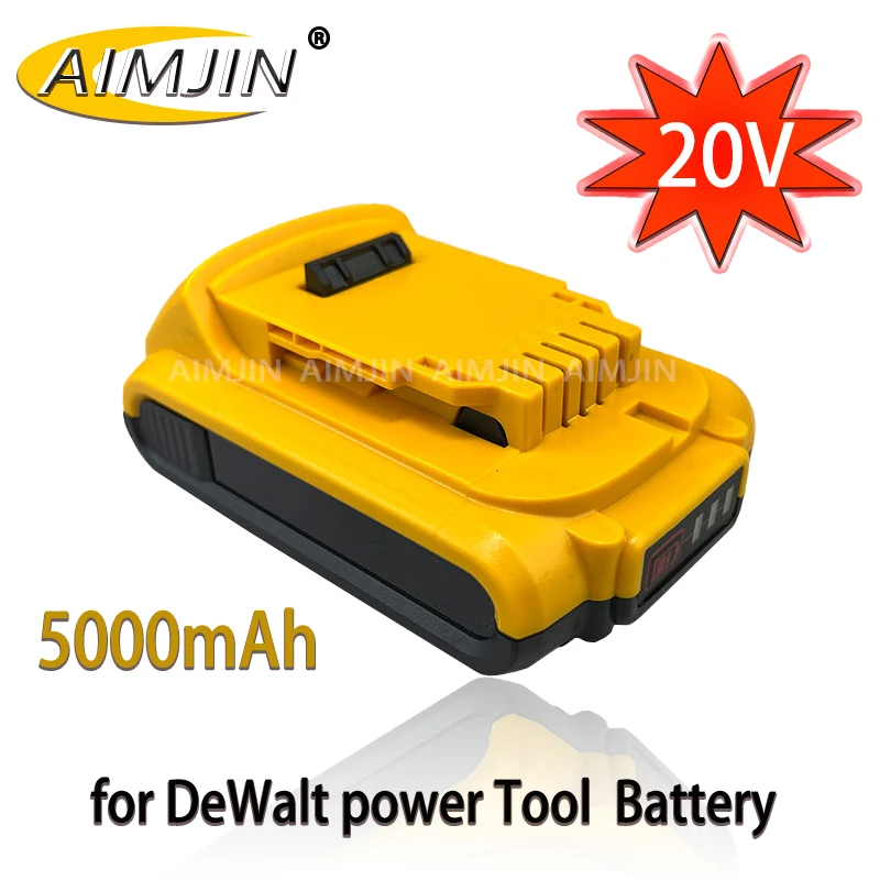 20V 5Ah DCB203 Battery for DeWalt 18v 20V Lithium Ion Battery DCB206 DCB205 DCB204 Power Tools Lithium Battery Replacement