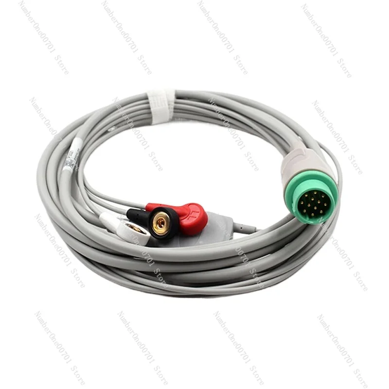 Applicable to Baolite A2 A3 A6 A8 Q3 Q4 Q5 Q6 New 12-Pin Five-Lead Integrated Electrocardiogram Leads