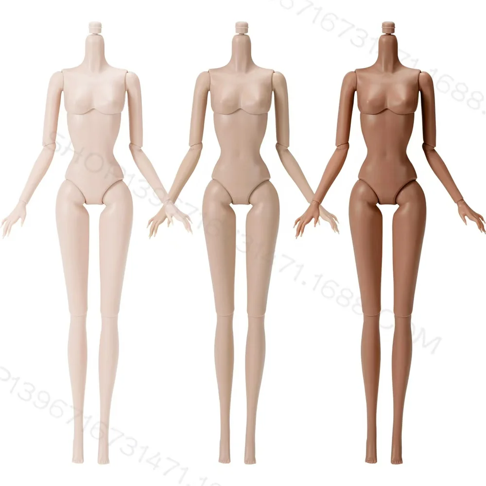 3 colores de piel, 6 puntos Supermodelo Muñeca Cuerpo articulado Accesorios para muñecas DIY