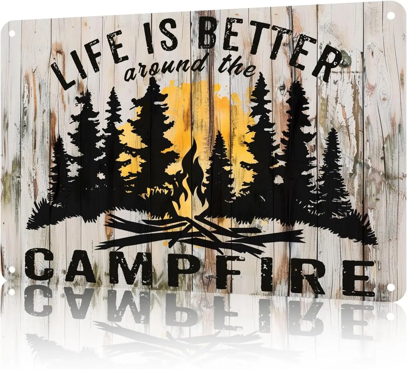 Campsite Metal Tin Sign Farmhouse Rustic Camping Funny Signs For Home Garage Men Cave Yard Decor Wall