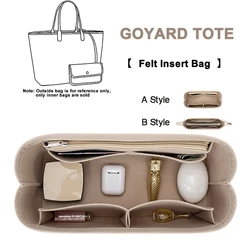 Bolsa organizadora de gran capacidad, bolsillo interior de fieltro para Goyard LV Neverfull, bolsa de mano con forro, bolsas de tanque, mejora el espacio, accesorio de actualización