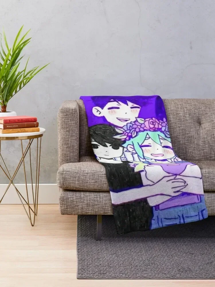 Omori and Friends Throw Blanket Year Round Soft Comfortable Blanket for Home