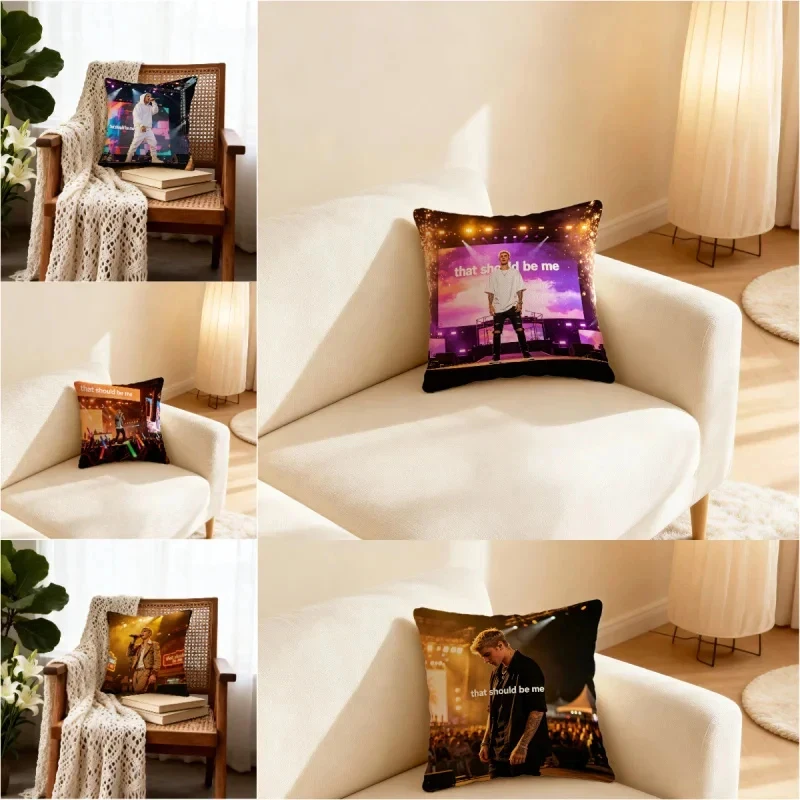 

Justin Bieber "That Should Be Me" Concert Stage Print Pillow, 18x18inch, Waist Neck Support, Ideal for Fans & Office Workers
