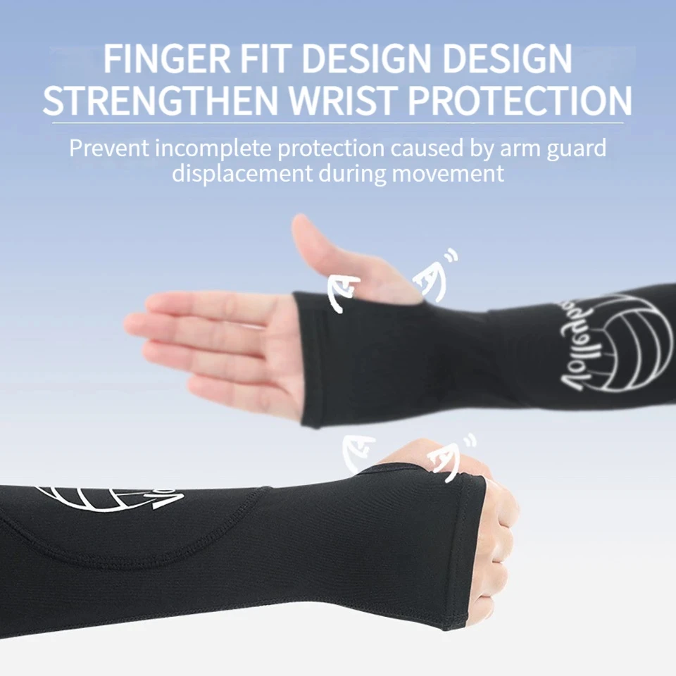 1 Pair Volleyball Arm Sleeve Gloves Forearm Compression Test Training Basketball Wrist Support Brace Protector Sport Arm Guard