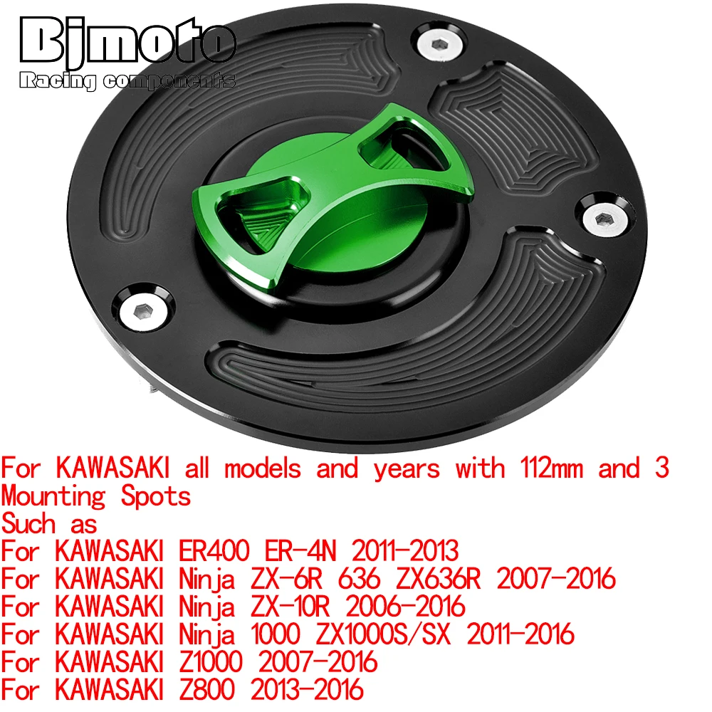 ER 650 Fuel Gas Tank Cap Cover with Key For KAWASAKI ZX-14R ZX-9R ZX-9RE ZX-9RF ZZR 600 ZZR 1200 ZRX 1200R ZZR-600 ZZR-1200