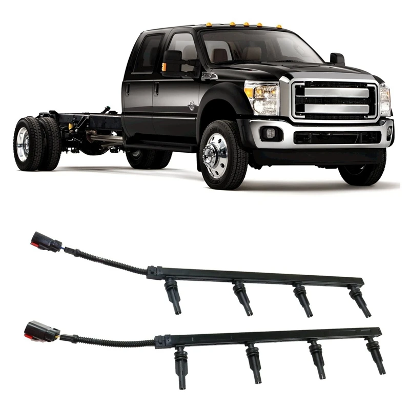 Glow Plug Wiring Harnesses Right Left Side ABS For 2003 Ford F-550/F-450/F-350 Super Duty 3C3Z12A690AA, 3C3Z12A690BA