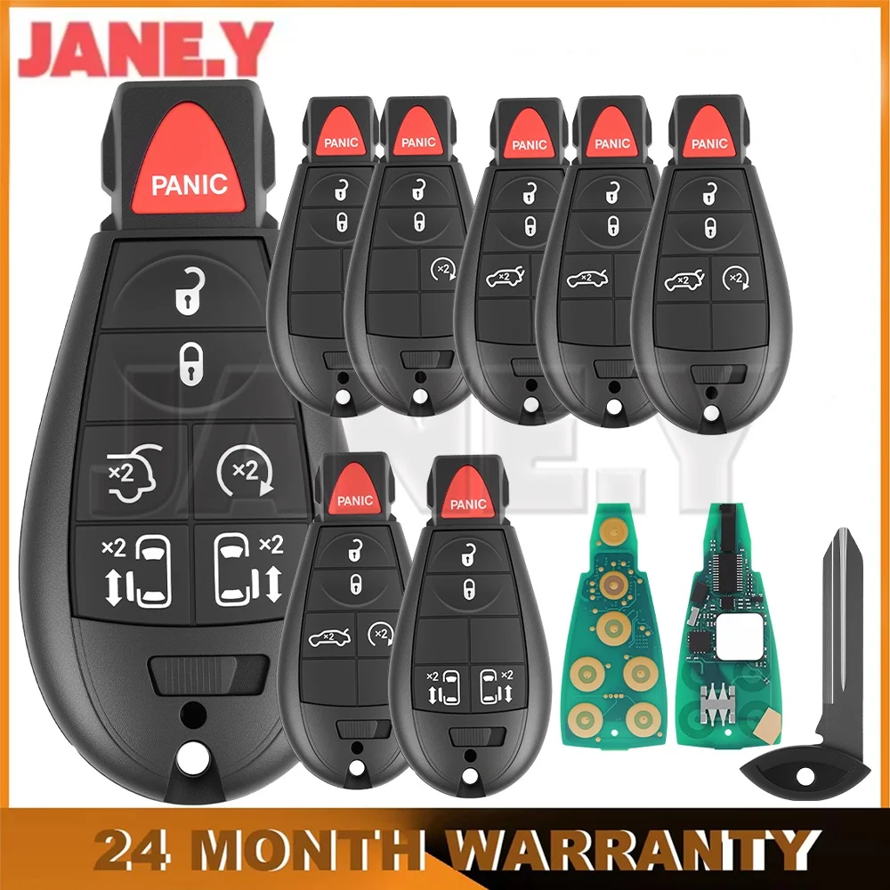 

1YZ-C01C Car Remote Key For Chrysler Town & Country For Jeep Grand Cherokee 300 For Dodge Caravan ID46 Chip 433Mhz Keyless go