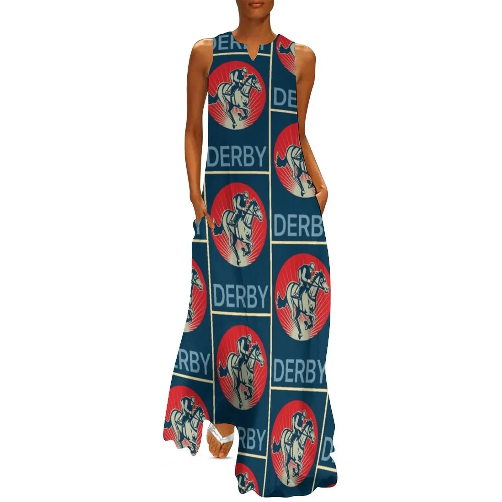 Retro Kentucky Derby Long Dress luxury woman party dress dresses for womens 2025 Dress