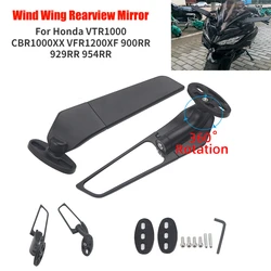For Honda CBR1000XX VFR1200XF 900RR 929RR 954RR vtr 1000 Wind Wing Rotating Rearview Mirror Modified Motorcycle Mirrors CBR