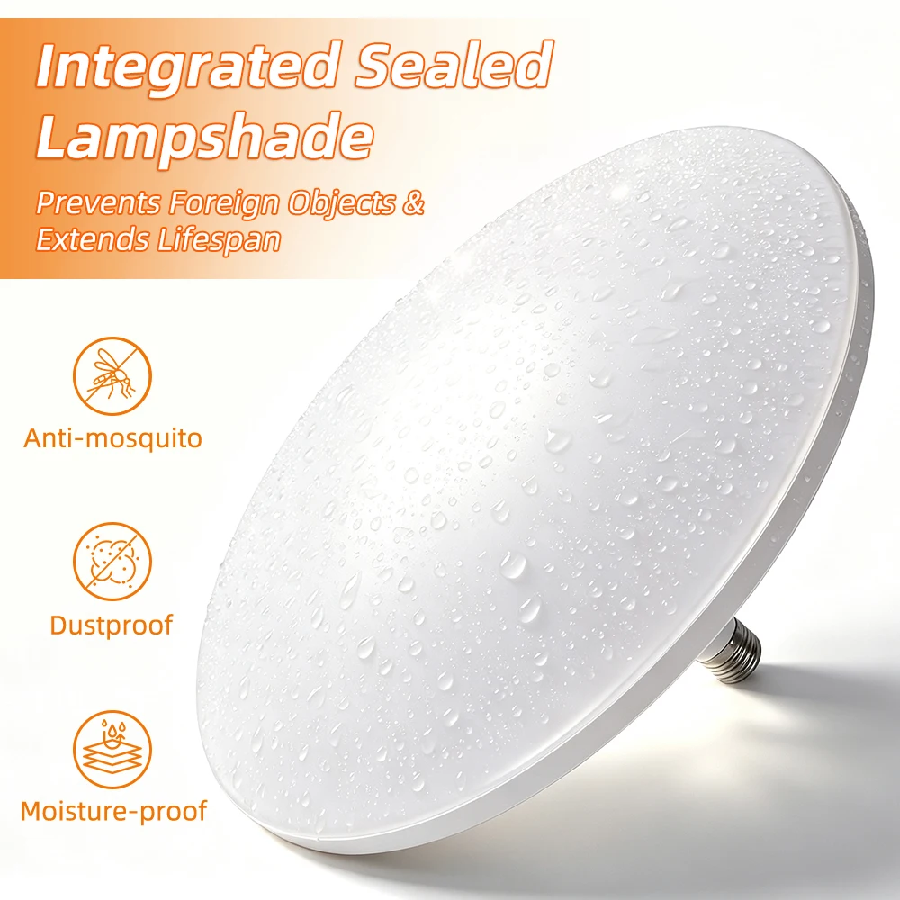 E27 Led Ceiling Light 3 Colors 30W/40W Bathroom Lamp Led Panel IP44 Waterproof Indoor Lighting for Home Kitchen Ceiling Lamp