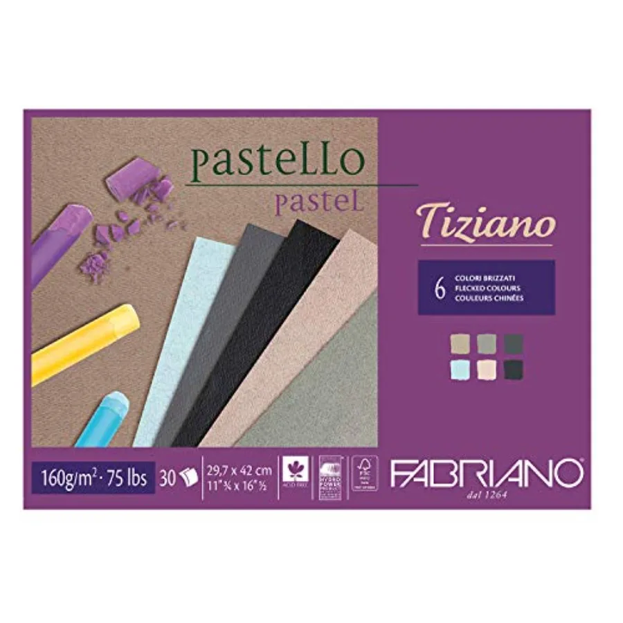 

Tiziano - 46229742 - Блокнот для пастельной живописи - A3 - 30 листов - 6 цветов