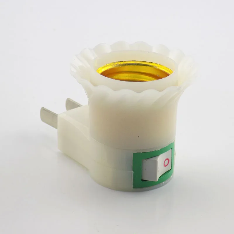 1PCS E27 Led light Bulb Adapter Lamp Holder Converter Female Socket Base type US or AU Plug to AC Power + ON/OFF Button Switch