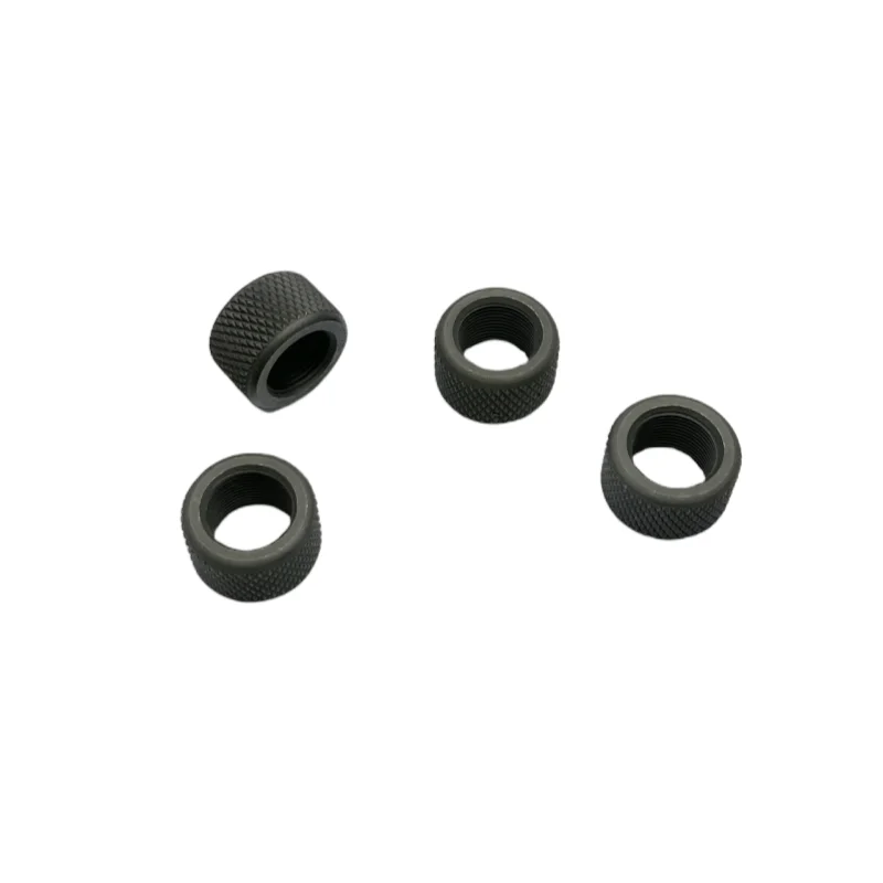 2 pezzi di protezione filettatura dado zigrinato in acciaio di alta qualità 1/2 * 28 5/8 * 24