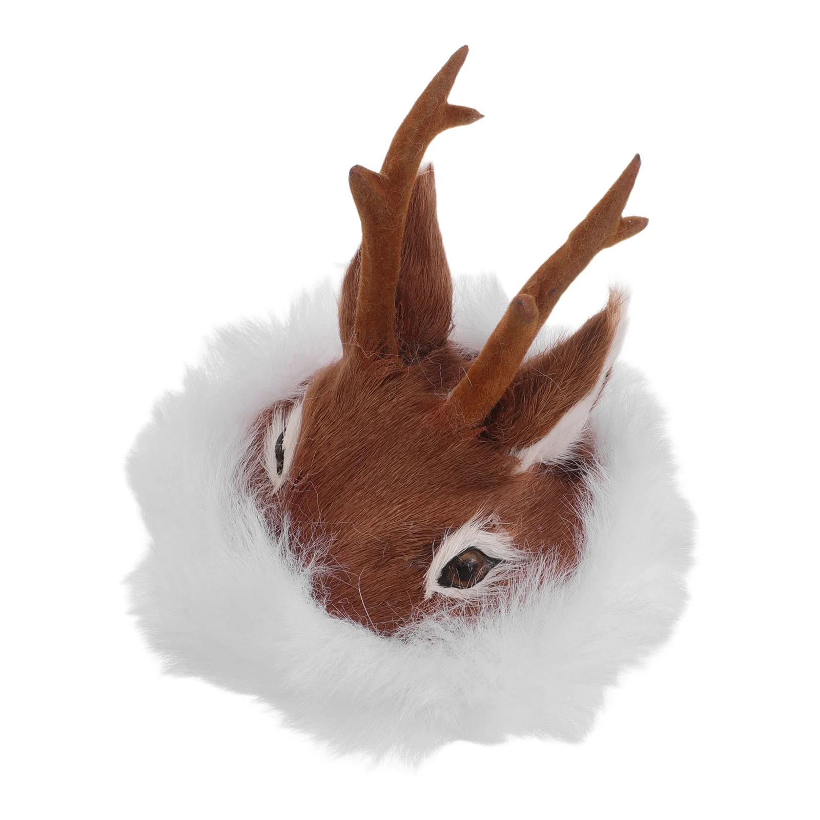 

Mini Ethnic Style Roe Deer Antler Hat for Car Decoration Carnival Festival Party Cosplay Props Unique Headgear Wildlife Charm