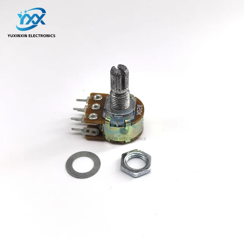 10 قطعة WH148 B 1K/2K/5K/10K/20K/50K/100K/500K المزدوج الجهد 6-Pin L15 رمح الصوت أمبير نوع