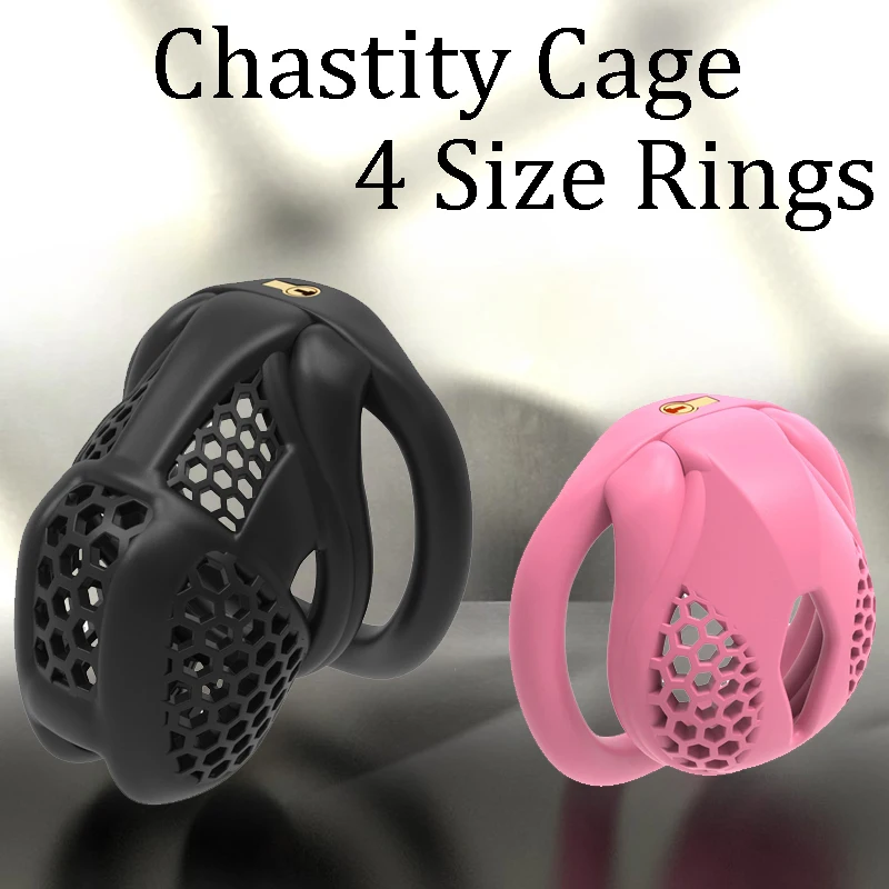 2024 Skeleton Design Chastity Cage Hidden Lower Body Comfort Men\'s Chastity Belts Penis Locking Straps 4 Sizes Cock Cage Adult