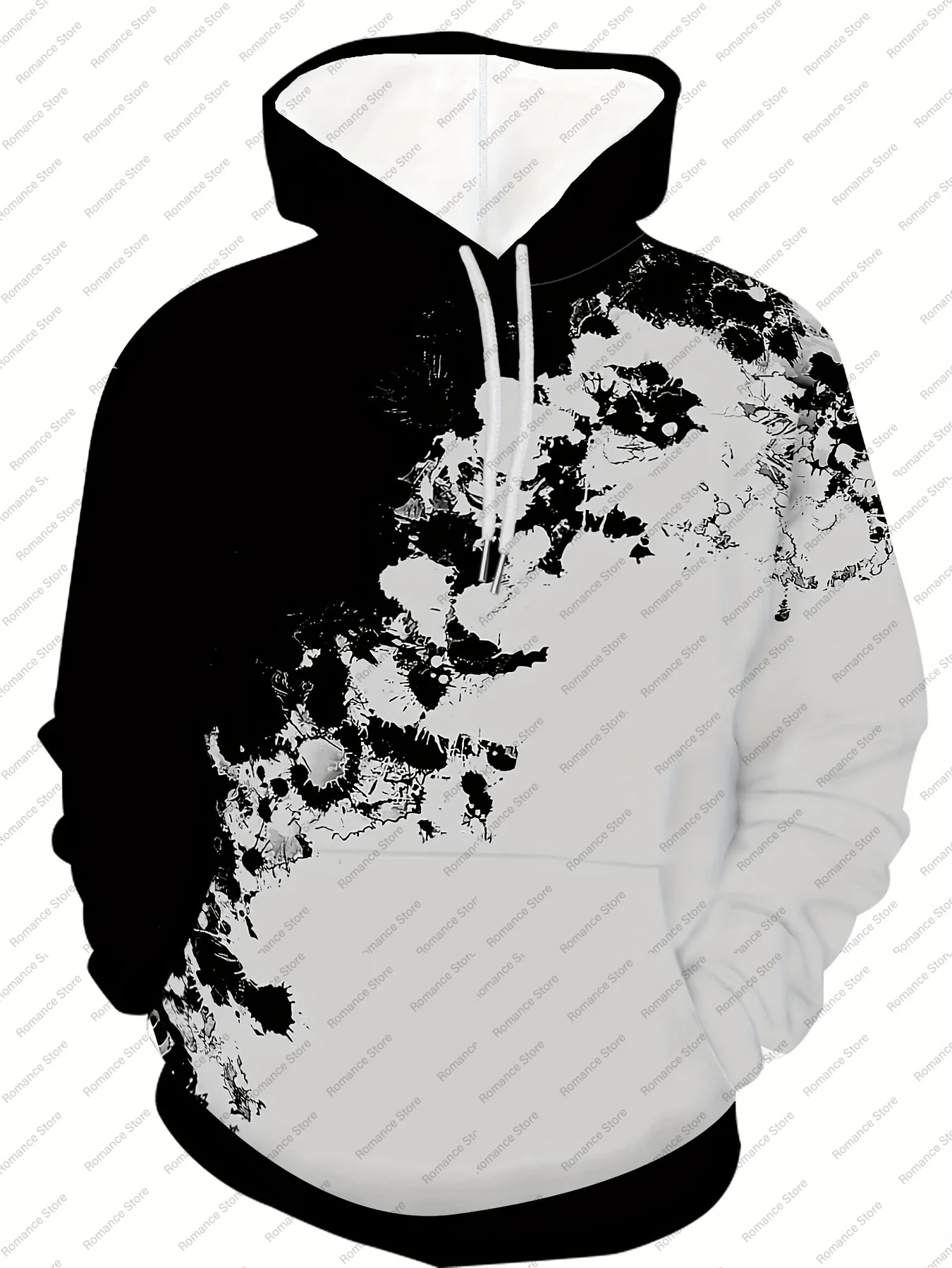 Men's Block Hoodie With Kangaroo Pocket Casual Long Sleeve Hooded Sweatshirt For Outdoor Hoodie Men Women's Hoodie Kids Hoodie