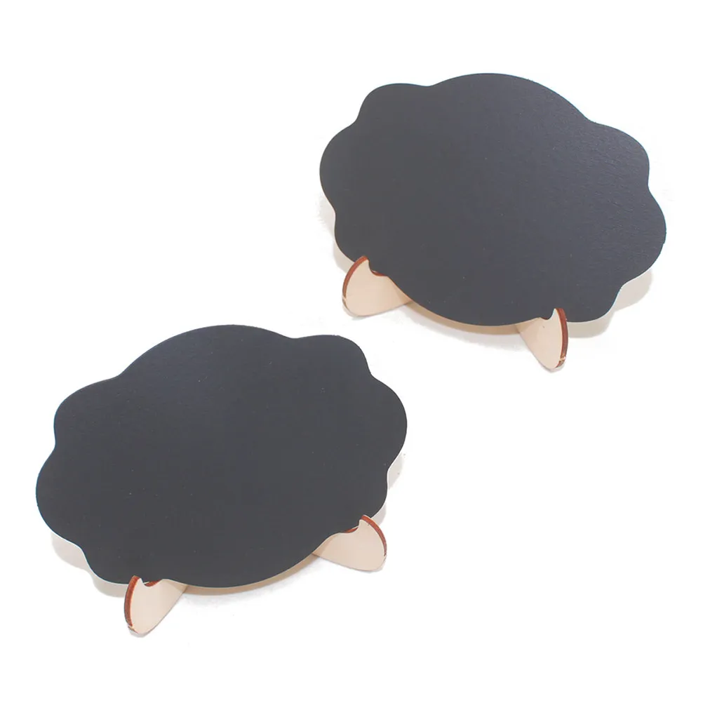 

10Pcs Mini Wooden Blackboard Sturdy Creative Foldable Chalkboard Stand Reusable Message Board for Weddings Parties Home