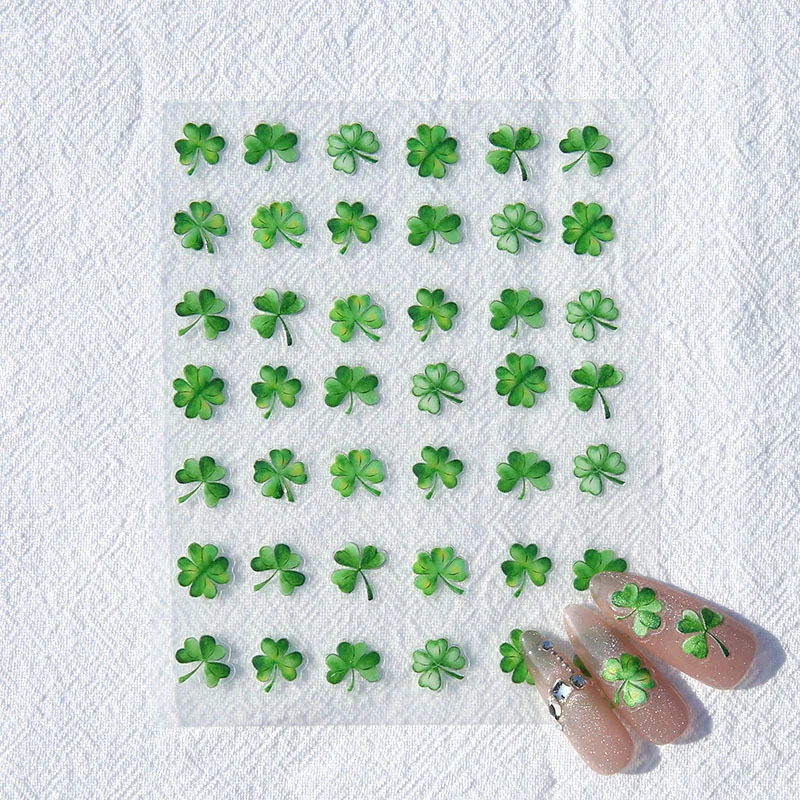 Mini Four Leaf Clover Stickers Set Waterproof Cute Kpop DIY Toploader Scrapbooking Phone Decal Stationery Decor