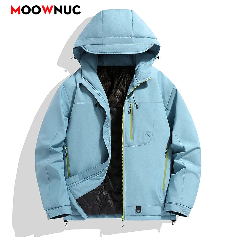 معطف الشتاء الرجال السترات الخريف الذكور الرجال سترة واقية الموضة سترة الشارع الشهير معطف يندبروف عادية الدافئة Hombre في الهواء الطلق