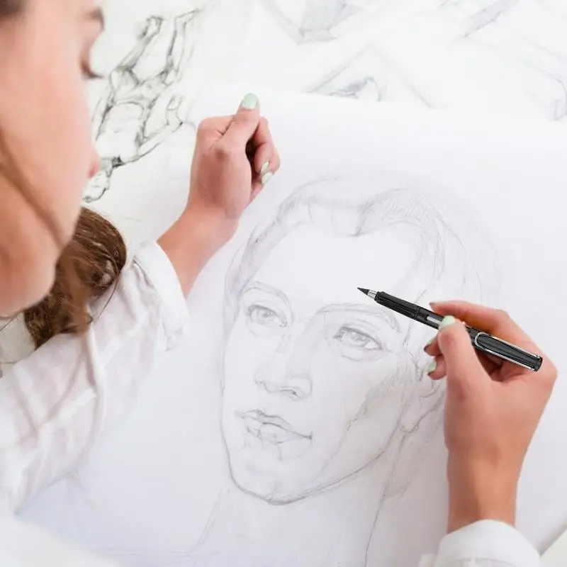 ไม่จำกัดเขียนดินสอ Inkless ดินสอนิรันดร์นิรันดร์ดินสอเทคโนโลยีไม่จำกัดเขียนดินสอไม่มีหมึกสำหรับนักเรียน