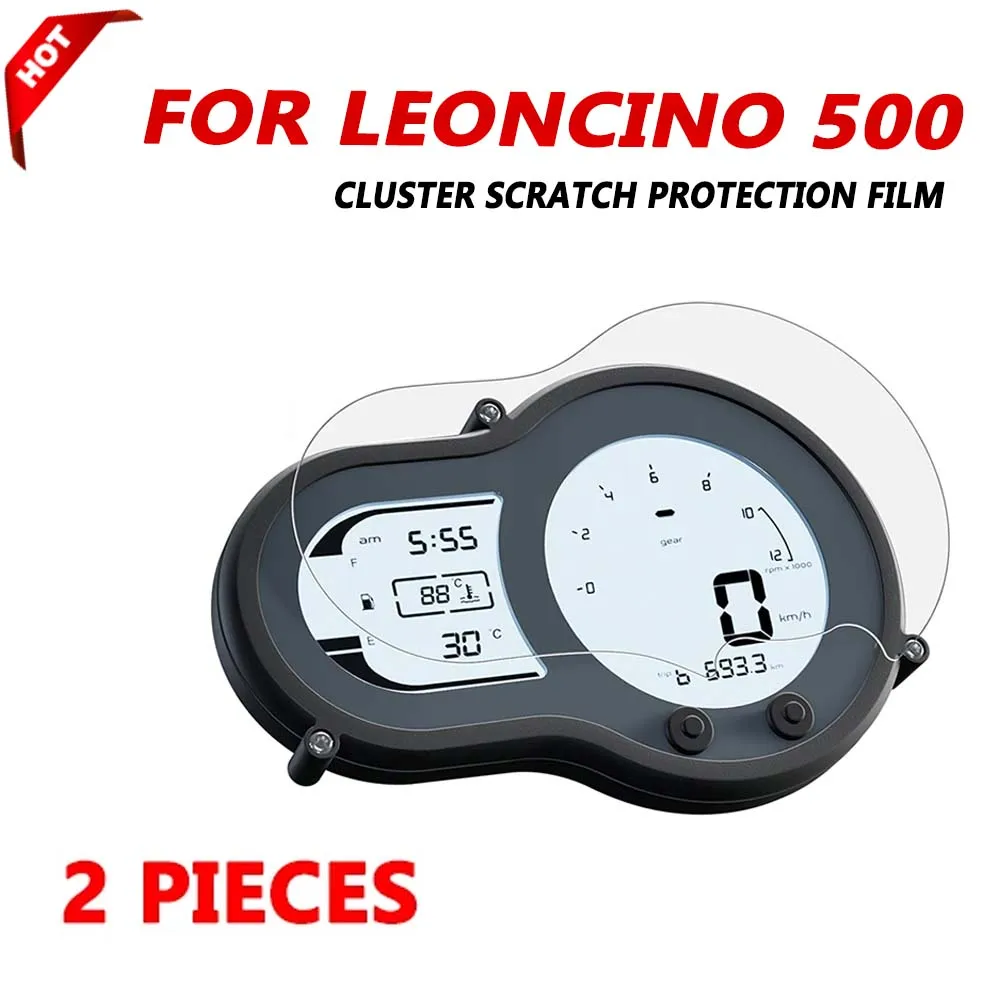 For Benelli LEONCINO 500 LEONCINO500 Motorcycle Accessories Cluster Scratch Protection Film Speedometer Screen Protector